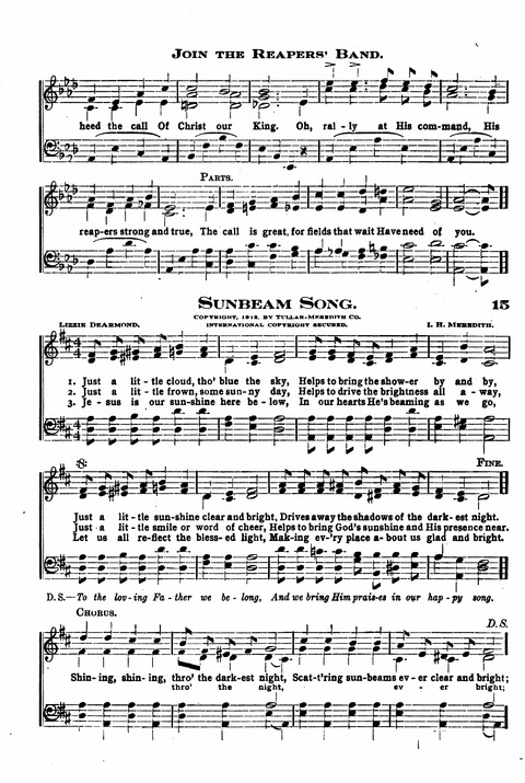 Sunday School Melodies: a Collection of new and Standard Hymns for the Sunday School page 15