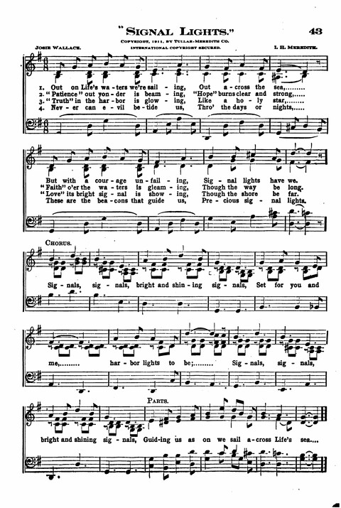 Sunday School Melodies: a Collection of new and Standard Hymns for the Sunday School page 43