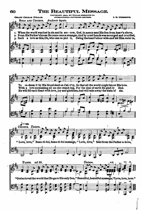 Sunday School Melodies: a Collection of new and Standard Hymns for the Sunday School page 60