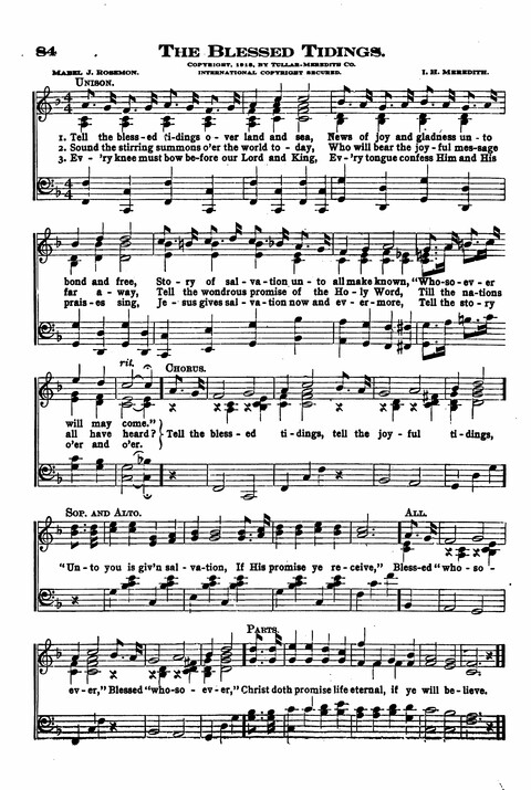 Sunday School Melodies: a Collection of new and Standard Hymns for the Sunday School page 84