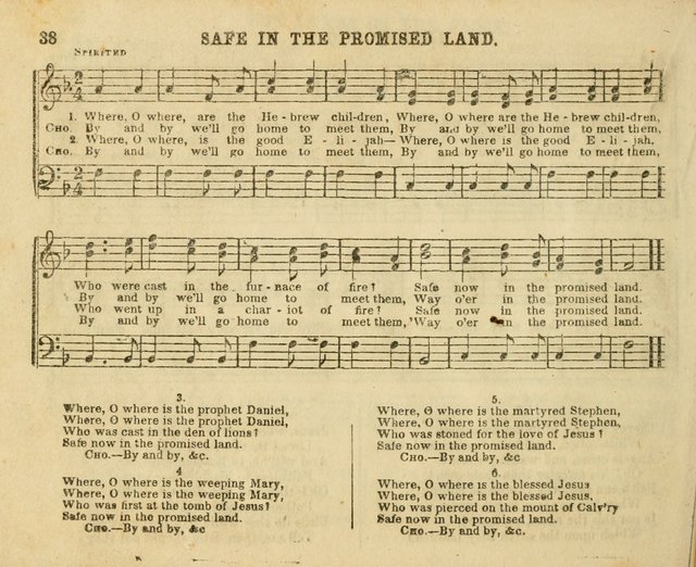 The Sunday-School Music Book: enlarged page 38