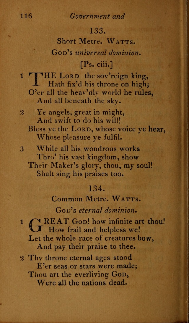 A Selection of Sacred Poetry: consisting of psalms and hymns, from Watts, Doddridge, Merrick, Scott, Cowper, Barbauld, Steele ...compiled for  the use of the Unitarian Church in Philadelphia page 116