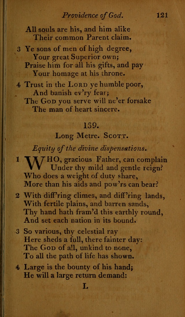 A Selection of Sacred Poetry: consisting of psalms and hymns, from Watts, Doddridge, Merrick, Scott, Cowper, Barbauld, Steele ...compiled for  the use of the Unitarian Church in Philadelphia page 121