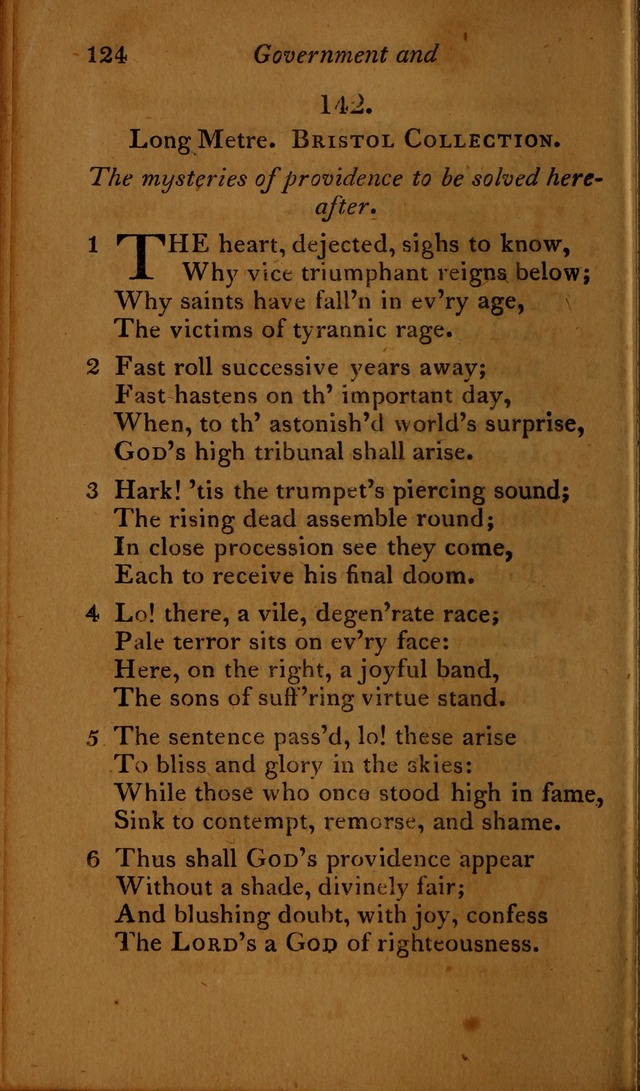 A Selection of Sacred Poetry: consisting of psalms and hymns, from Watts, Doddridge, Merrick, Scott, Cowper, Barbauld, Steele ...compiled for  the use of the Unitarian Church in Philadelphia page 124