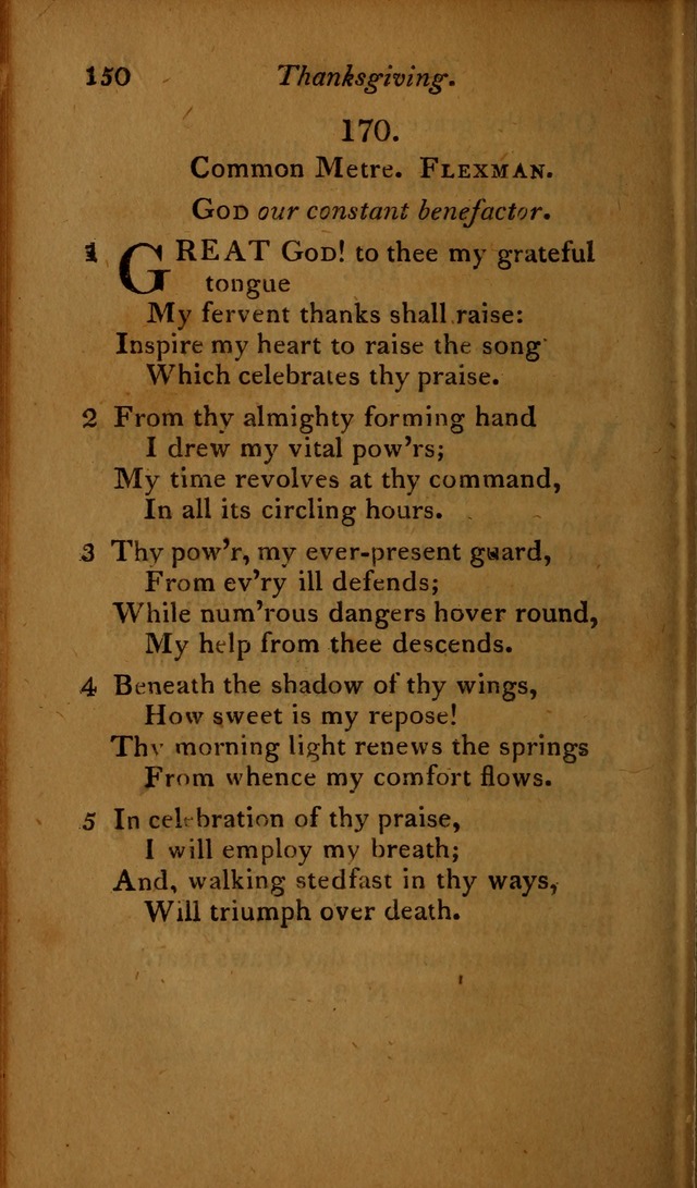 A Selection of Sacred Poetry: consisting of psalms and hymns, from Watts, Doddridge, Merrick, Scott, Cowper, Barbauld, Steele ...compiled for  the use of the Unitarian Church in Philadelphia page 150