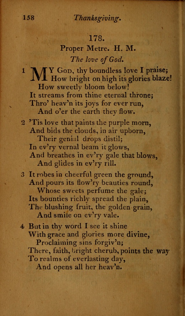 A Selection of Sacred Poetry: consisting of psalms and hymns, from Watts, Doddridge, Merrick, Scott, Cowper, Barbauld, Steele ...compiled for  the use of the Unitarian Church in Philadelphia page 158