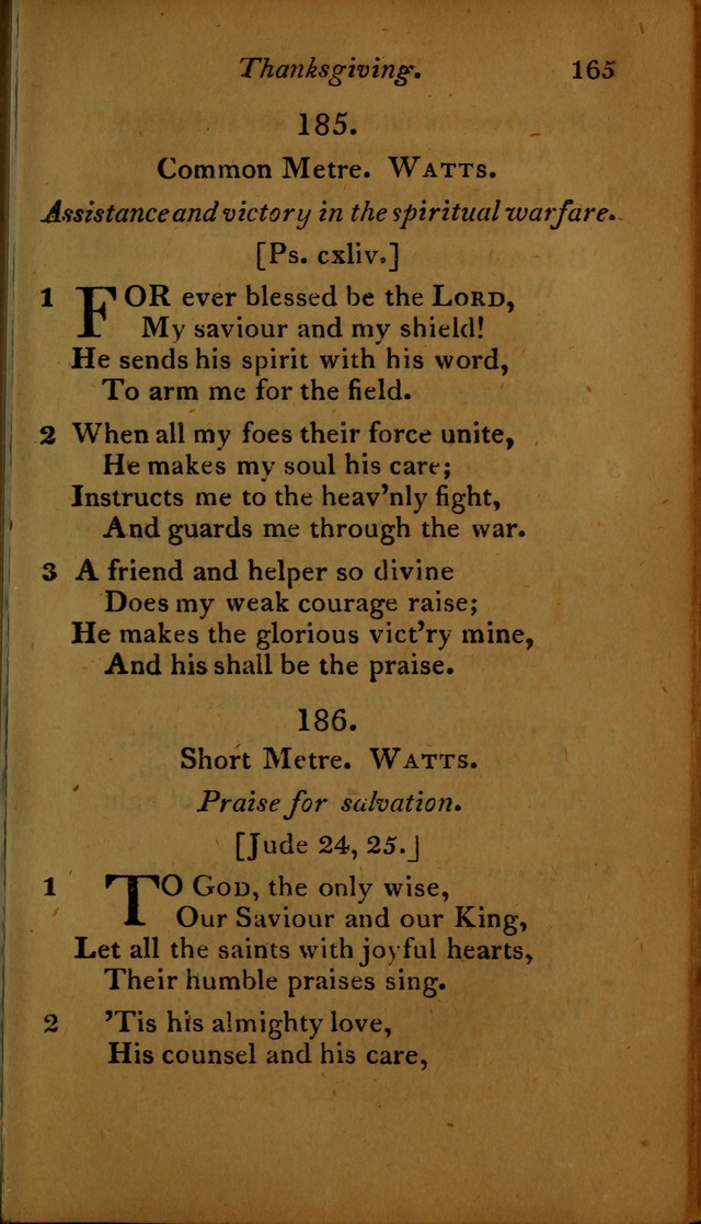 A Selection of Sacred Poetry: consisting of psalms and hymns, from Watts, Doddridge, Merrick, Scott, Cowper, Barbauld, Steele ...compiled for  the use of the Unitarian Church in Philadelphia page 165