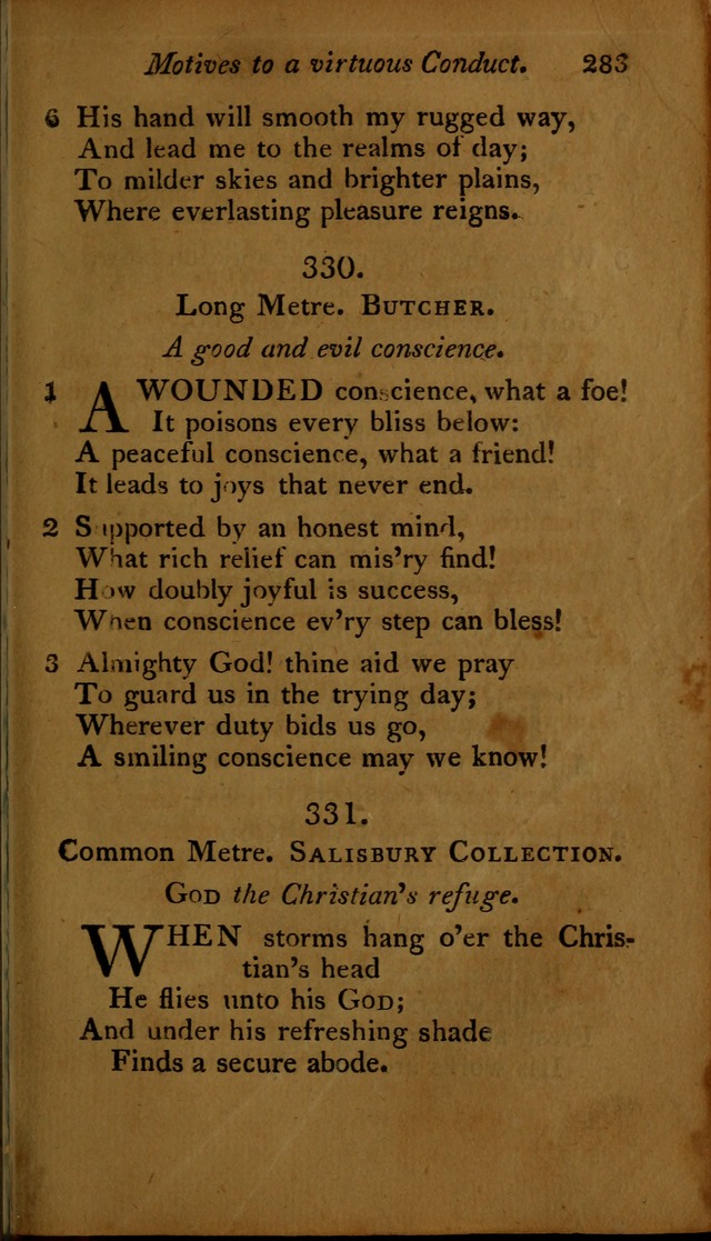 A Selection of Sacred Poetry: consisting of psalms and hymns, from Watts, Doddridge, Merrick, Scott, Cowper, Barbauld, Steele ...compiled for  the use of the Unitarian Church in Philadelphia page 283