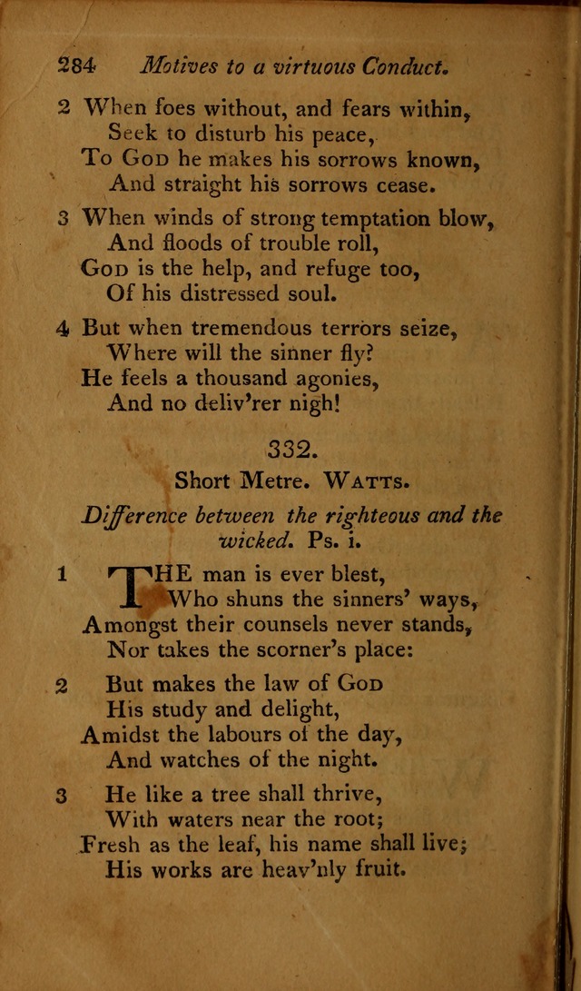 A Selection of Sacred Poetry: consisting of psalms and hymns, from Watts, Doddridge, Merrick, Scott, Cowper, Barbauld, Steele ...compiled for  the use of the Unitarian Church in Philadelphia page 284