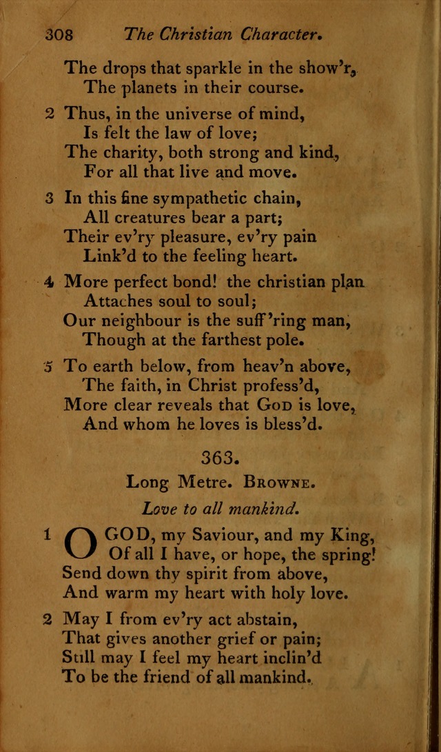 A Selection of Sacred Poetry: consisting of psalms and hymns, from Watts, Doddridge, Merrick, Scott, Cowper, Barbauld, Steele ...compiled for  the use of the Unitarian Church in Philadelphia page 308