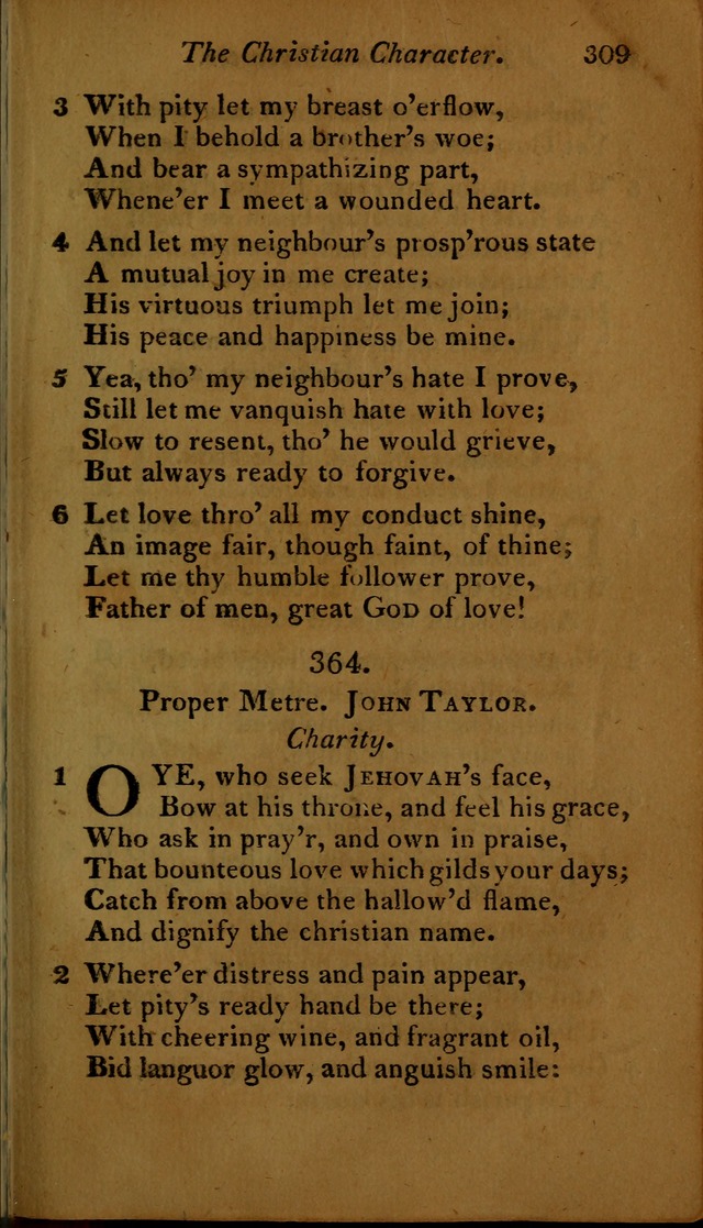 A Selection of Sacred Poetry: consisting of psalms and hymns, from Watts, Doddridge, Merrick, Scott, Cowper, Barbauld, Steele ...compiled for  the use of the Unitarian Church in Philadelphia page 309