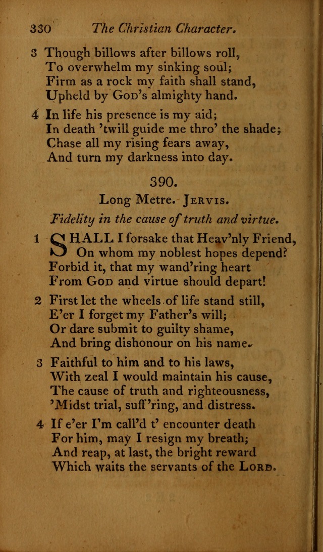A Selection of Sacred Poetry: consisting of psalms and hymns, from Watts, Doddridge, Merrick, Scott, Cowper, Barbauld, Steele ...compiled for  the use of the Unitarian Church in Philadelphia page 330