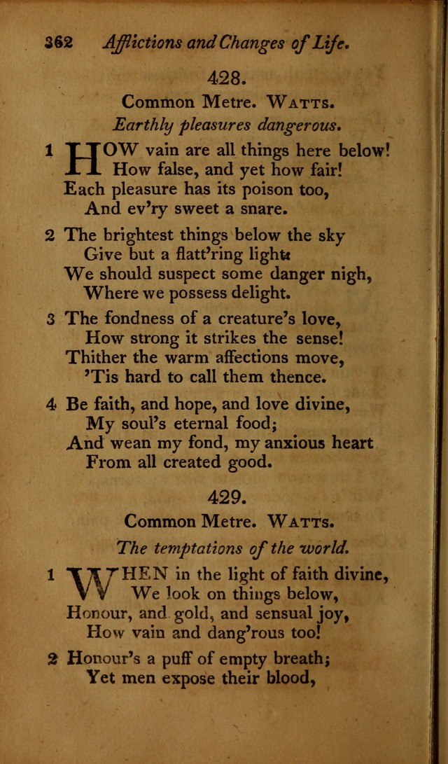 A Selection of Sacred Poetry: consisting of psalms and hymns, from Watts, Doddridge, Merrick, Scott, Cowper, Barbauld, Steele ...compiled for  the use of the Unitarian Church in Philadelphia page 362