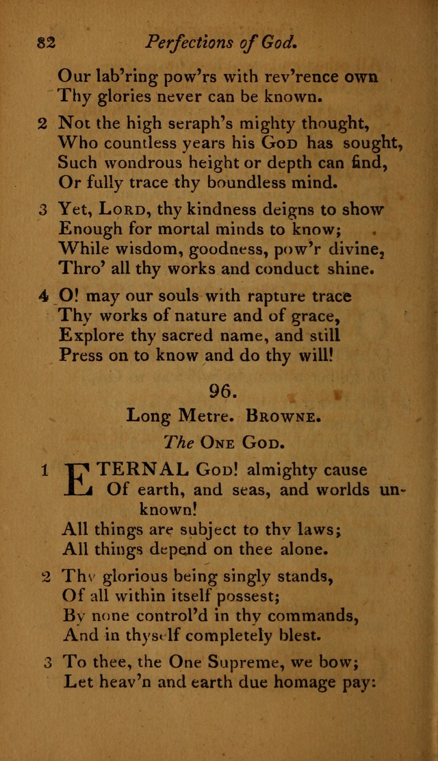 A Selection of Sacred Poetry: consisting of psalms and hymns, from Watts, Doddridge, Merrick, Scott, Cowper, Barbauld, Steele ...compiled for  the use of the Unitarian Church in Philadelphia page 82