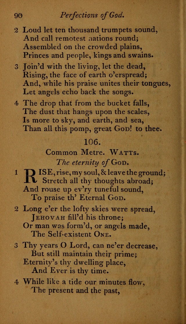 A Selection of Sacred Poetry: consisting of psalms and hymns, from Watts, Doddridge, Merrick, Scott, Cowper, Barbauld, Steele ...compiled for  the use of the Unitarian Church in Philadelphia page 90