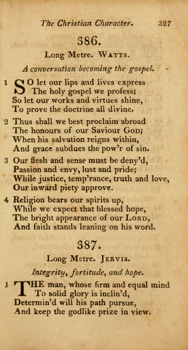 A Selection of Sacred Poetry: consisting of psalms and hymns from Watts, Doddridge, Merrick, Scott, Cowper, Barbauld, Steele, and others (2nd ed.) page 327