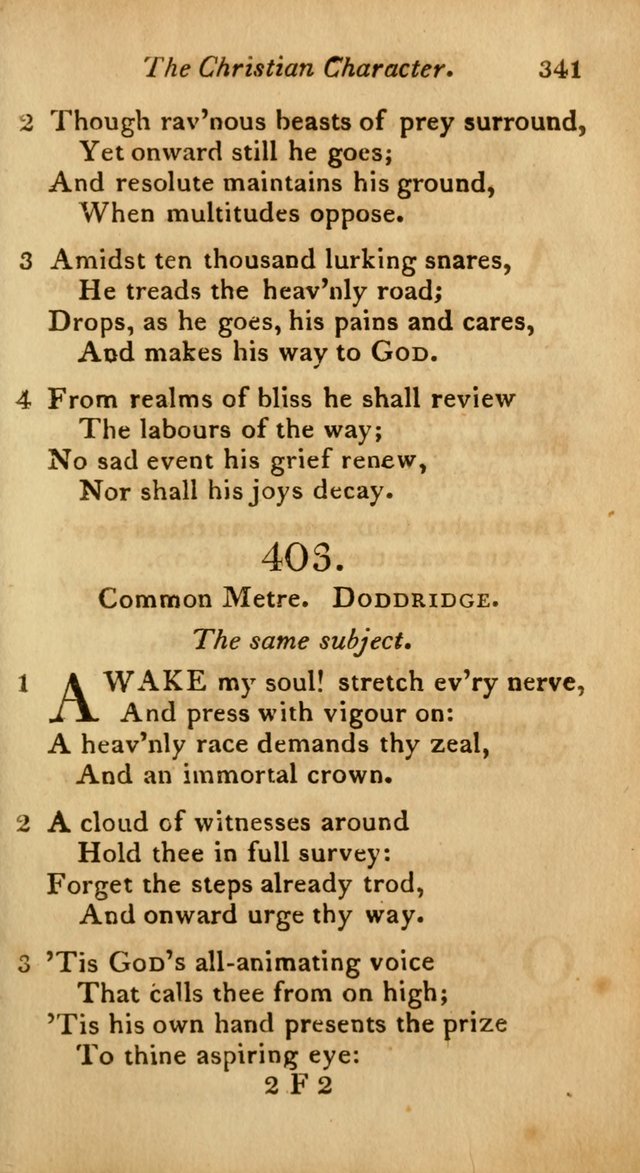 A Selection of Sacred Poetry: consisting of psalms and hymns from Watts, Doddridge, Merrick, Scott, Cowper, Barbauld, Steele, and others (2nd ed.) page 341