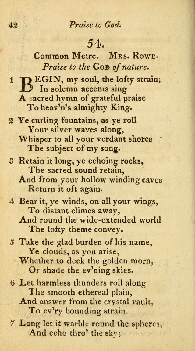 A Selection of Sacred Poetry: consisting of psalms and hymns from Watts, Doddridge, Merrick, Scott, Cowper, Barbauld, Steele, and others (2nd ed.) page 42