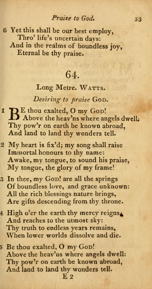 A Selection of Sacred Poetry: consisting of psalms and hymns from Watts, Doddridge, Merrick, Scott, Cowper, Barbauld, Steele, and others (2nd ed.) page 53