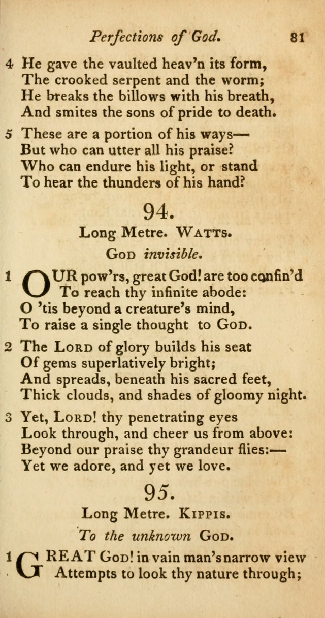 A Selection of Sacred Poetry: consisting of psalms and hymns from Watts, Doddridge, Merrick, Scott, Cowper, Barbauld, Steele, and others (2nd ed.) page 81