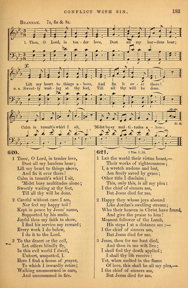 Songs for the Sanctuary; or Psalms and Hymns for Christian Worship (Baptist Ed.) page 184