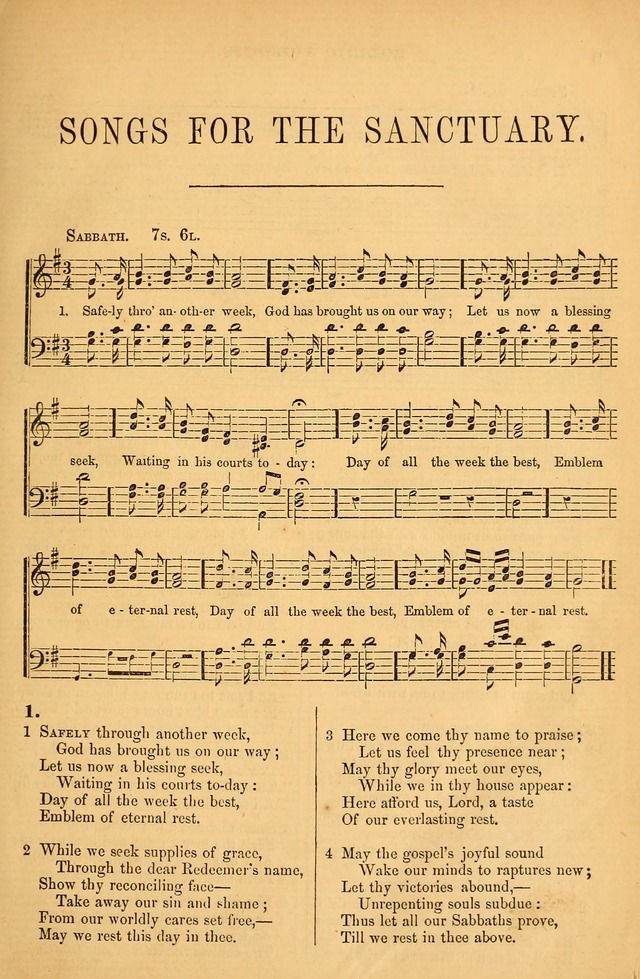 Songs for the Sanctuary; or Psalms and Hymns for Christian Worship (Baptist Ed.) page 2