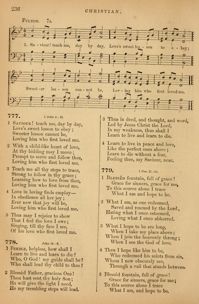 Songs for the Sanctuary; or Psalms and Hymns for Christian Worship (Baptist Ed.) page 237