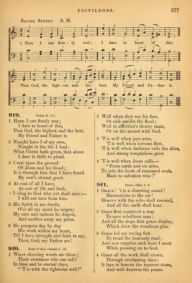 Songs for the Sanctuary; or Psalms and Hymns for Christian Worship (Baptist Ed.) page 278