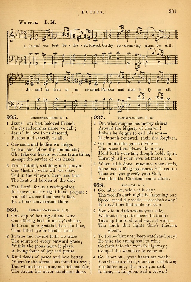 Songs for the Sanctuary; or Psalms and Hymns for Christian Worship (Baptist Ed.) page 282