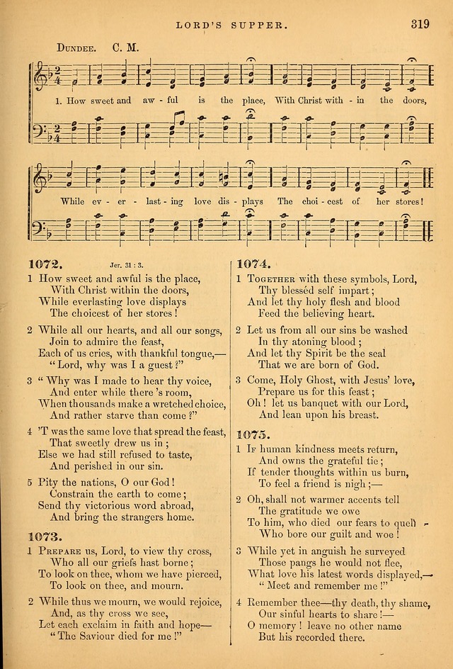 Songs for the Sanctuary; or Psalms and Hymns for Christian Worship (Baptist Ed.) page 320
