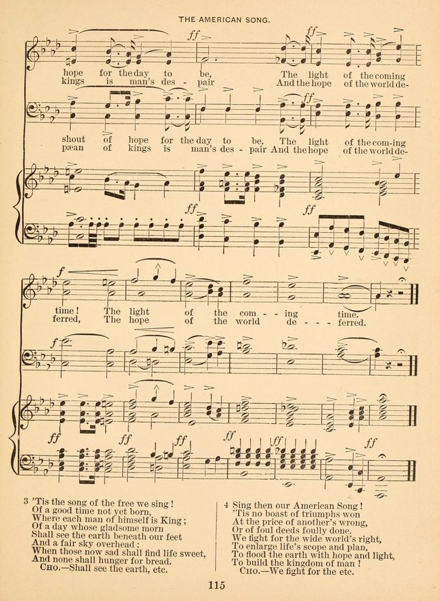 Sacred Songs For Public Worship: a hymn and tune book page 115