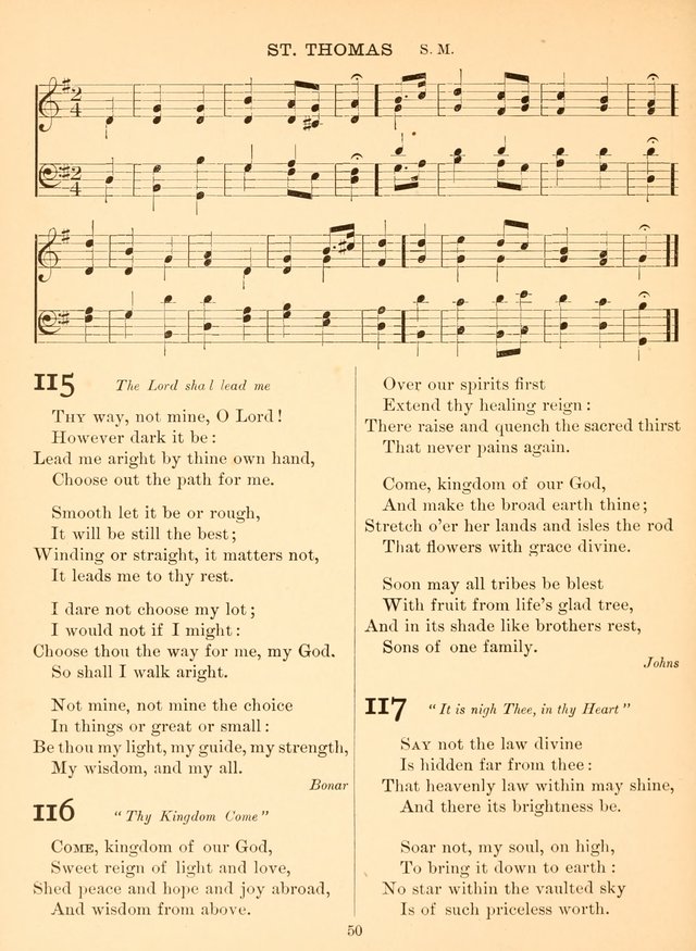 Sacred Songs For Public Worship: a hymn and tune book page 50