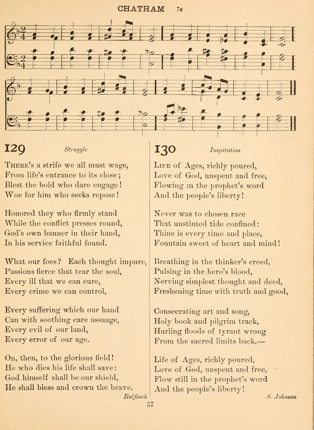 Sacred Songs For Public Worship: a hymn and tune book page 57