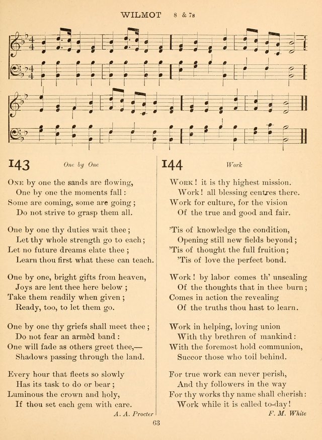 Sacred Songs For Public Worship: a hymn and tune book page 63
