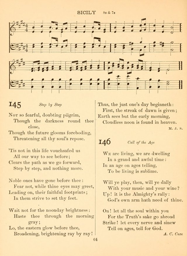 Sacred Songs For Public Worship: a hymn and tune book page 64