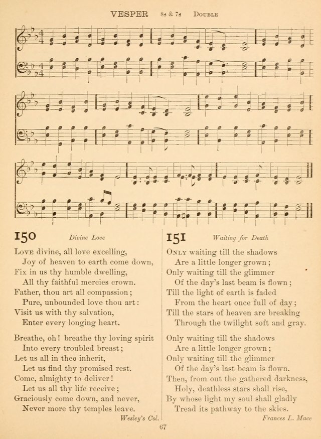 Sacred Songs For Public Worship: a hymn and tune book page 67