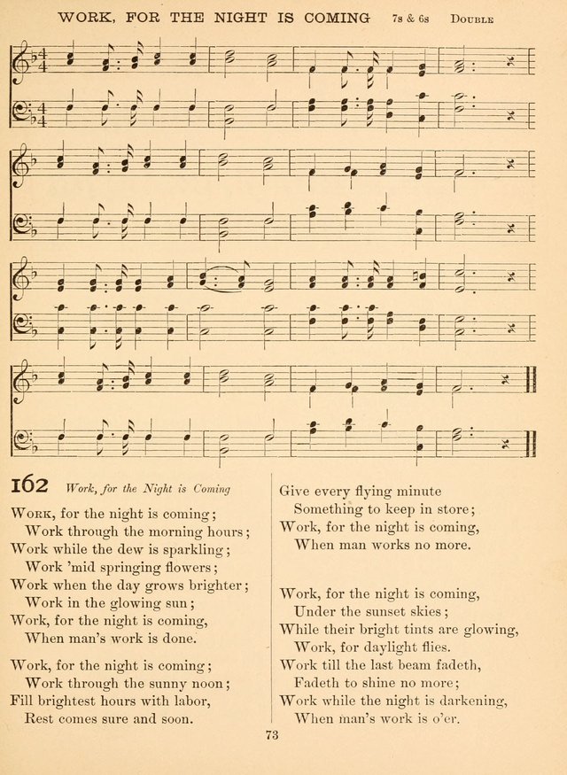 Sacred Songs For Public Worship: a hymn and tune book page 73