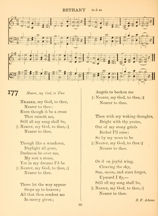 Sacred Songs For Public Worship: a hymn and tune book page 80