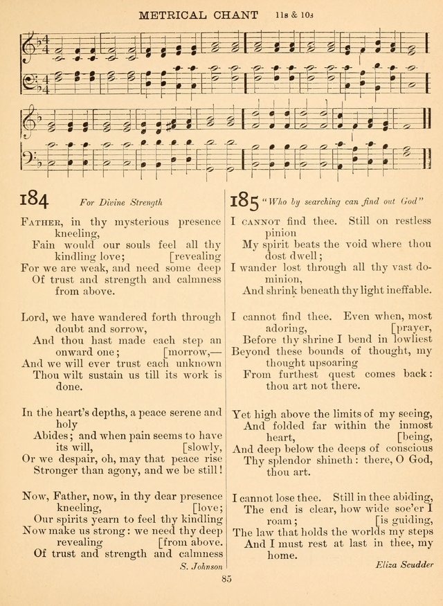 Sacred Songs For Public Worship: a hymn and tune book page 85