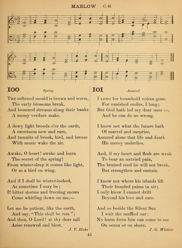 Sacred Songs For Public Worship: a hymn and tune book page 62