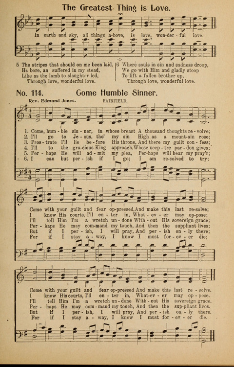 Sunday School and Revival: with Y.M.C.A. Supplement page 107