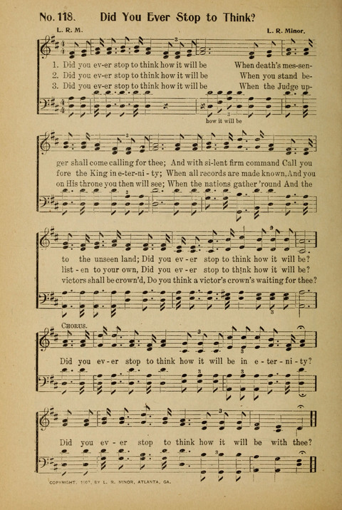 Sunday School and Revival: with Y.M.C.A. supplement page 110