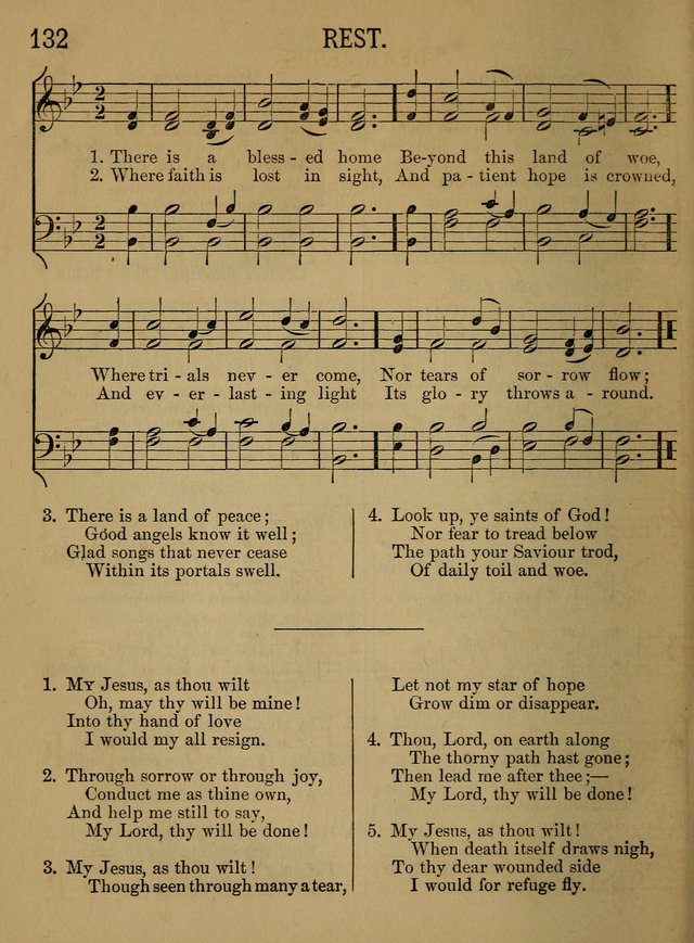 Sunday-School Songs: a new collection of hymns and tunes specially prepared for the use of Sunday-schools and for social and family worship. (3rd. ed.) page 132