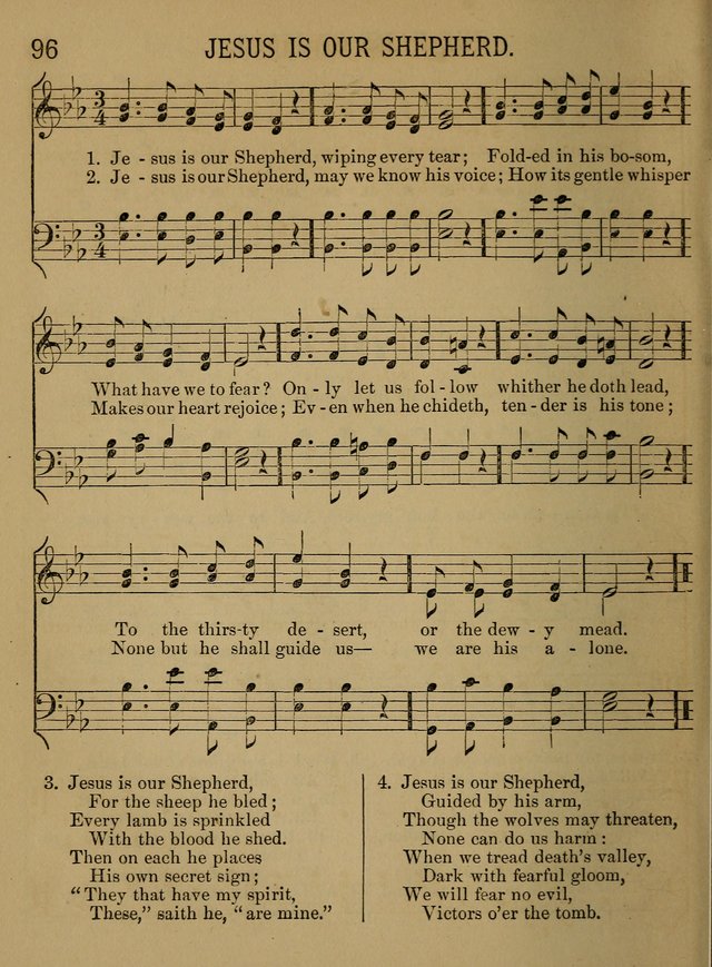 Sunday-School Songs: a new collection of hymns and tunes specially prepared for the use of Sunday-schools and for social and family worship. (3rd. ed.) page 96