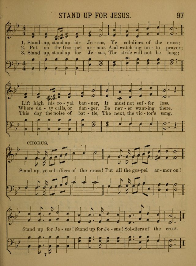 Sunday-School Songs: a new collection of hymns and tunes specially prepared for the use of Sunday-schools and for social and family worship. (3rd. ed.) page 97