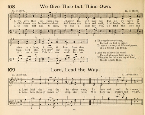 Select Sunday School Songs page 98