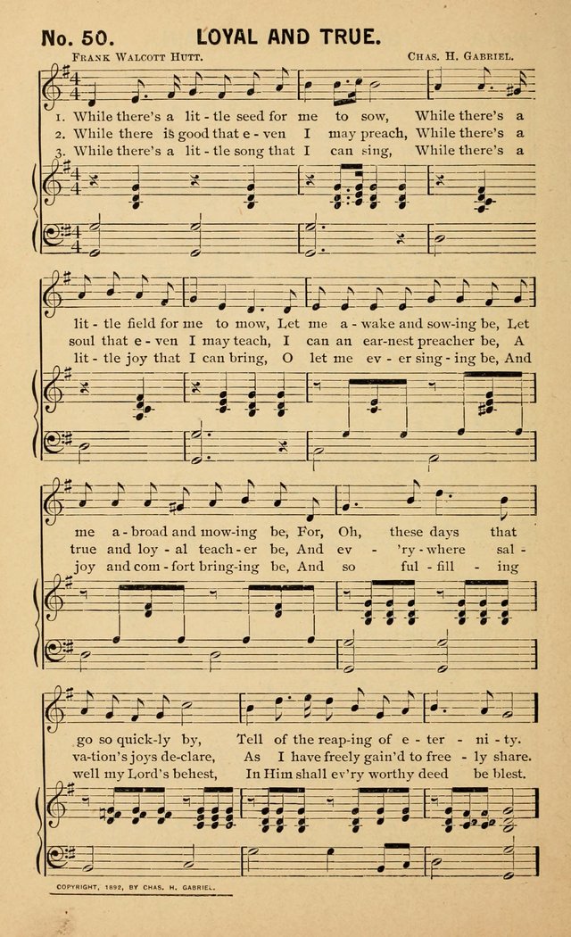 Sunshine: songs for Sunday schools page 50