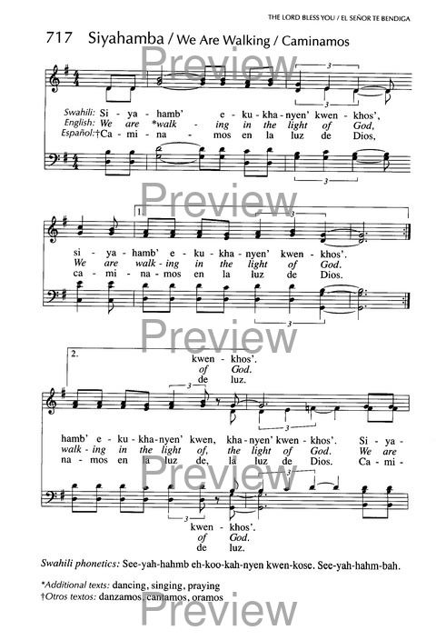 Santo, Santo, Santo: cantos para el pueblo de Dios = Holy, Holy, Holy: songs for the people of God page 1081