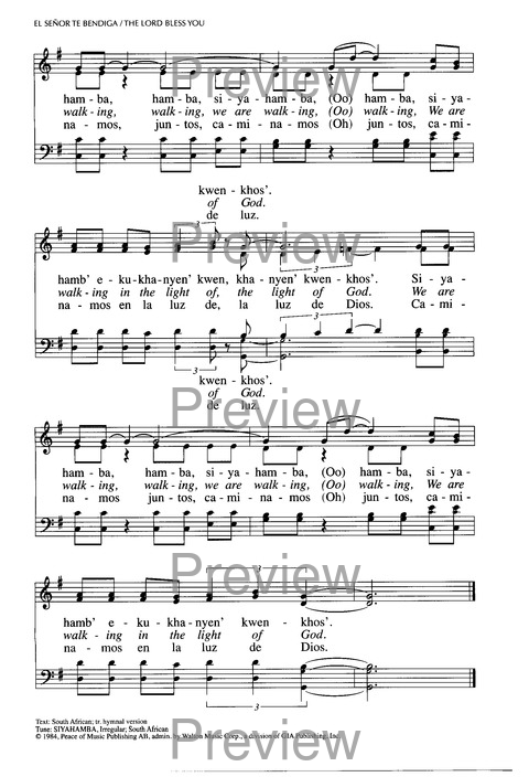 Santo, Santo, Santo: cantos para el pueblo de Dios = Holy, Holy, Holy: songs for the people of God page 1082