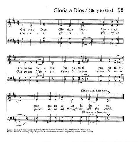 Santo, Santo, Santo: cantos para el pueblo de Dios = Holy, Holy, Holy: songs for the people of God page 155